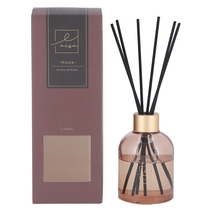 ディフューザー LACSA ラシサ Hope 100ml 完成品 W80×D80×H220mm 0.34kg fj-28067の画像
