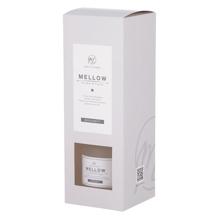 ディフューザー Mellow メロウ Bergamot 200ml 完成品 W85×D85×H240mm 0.56kg fj-28072の画像