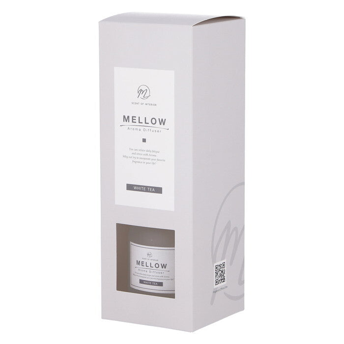 ディフューザー Mellow メロウ WhiteTea 200ml 完成品 W85×D85×H240mm 0.56kg fj-28075の画像