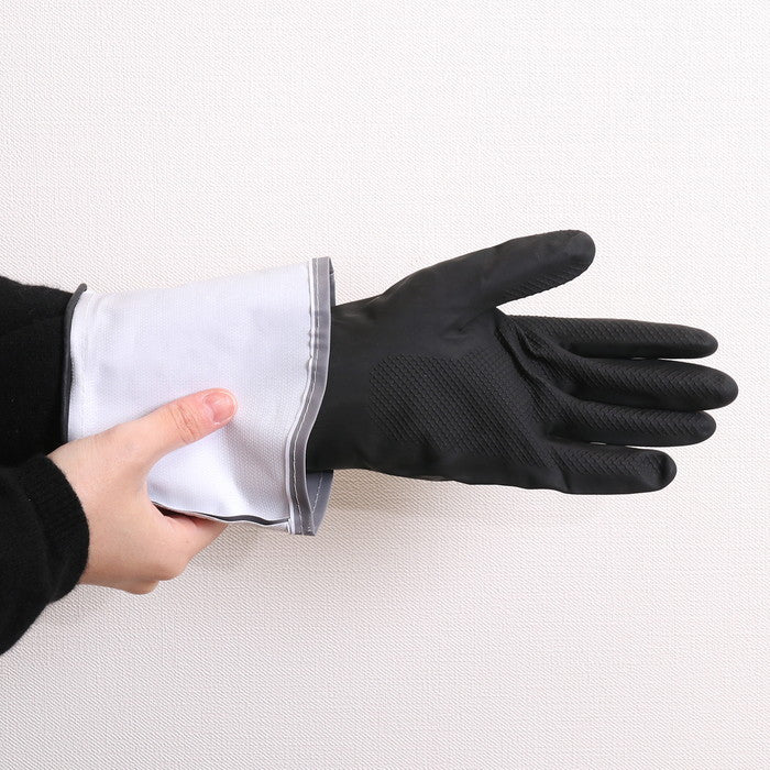 LBラテックスグローブ ブラック 幅170×奥行400×高さ10 fj-28113の画像