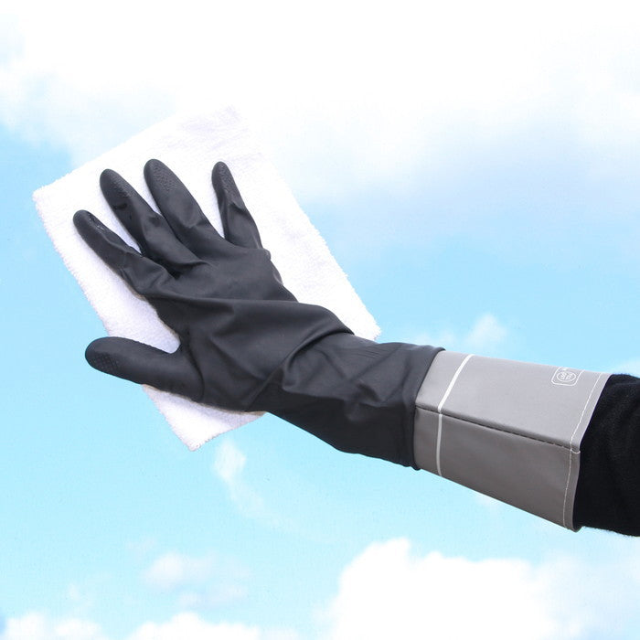 LBラテックスグローブ ブラック 幅170×奥行400×高さ10 fj-28113の画像