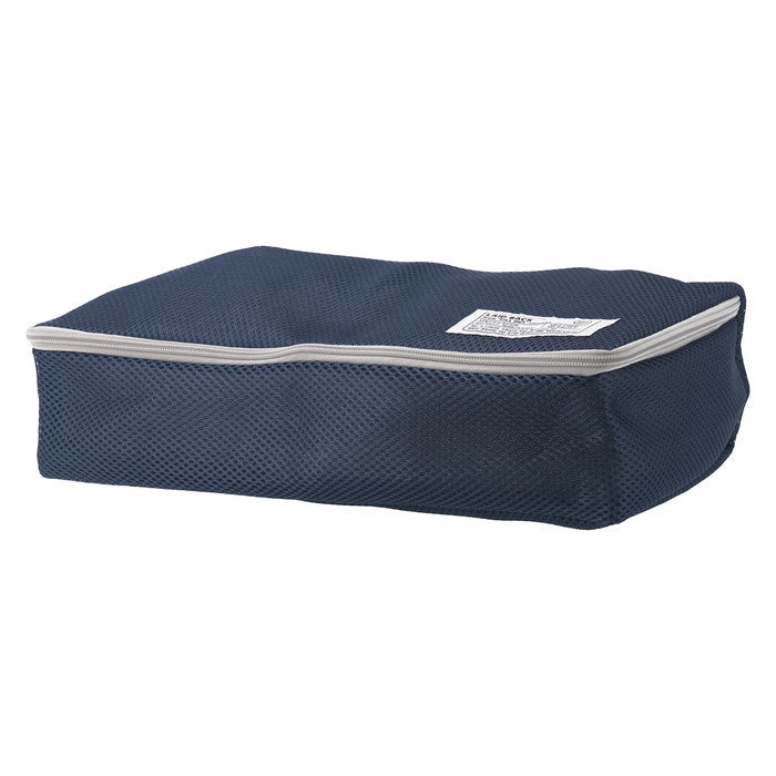 LB 洗濯ネット スクエア型 ネイビー 幅380×奥行200×高さ100 fj-28513の画像