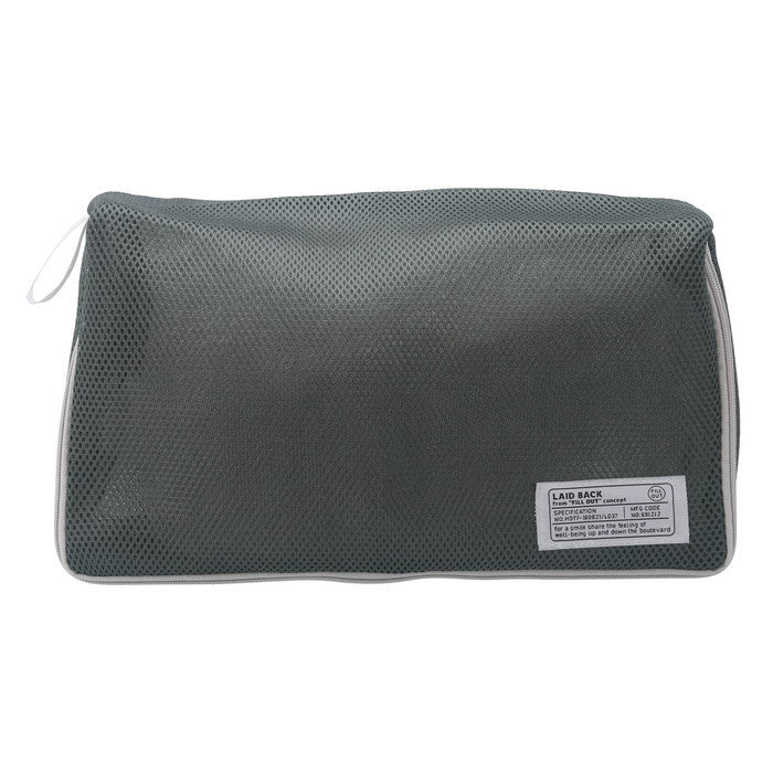 LB 洗濯ネット スクエア型 モスグリーン 幅380×奥行200×高さ100 fj-28522の画像