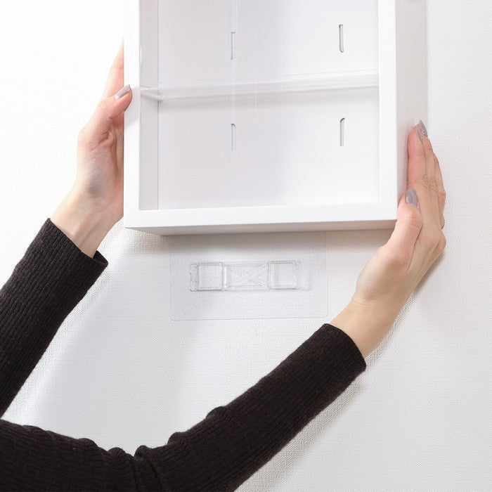 コレクション ケース kake Milk ホワイト 幅248×奥行80×高さ248 fj-29022の画像