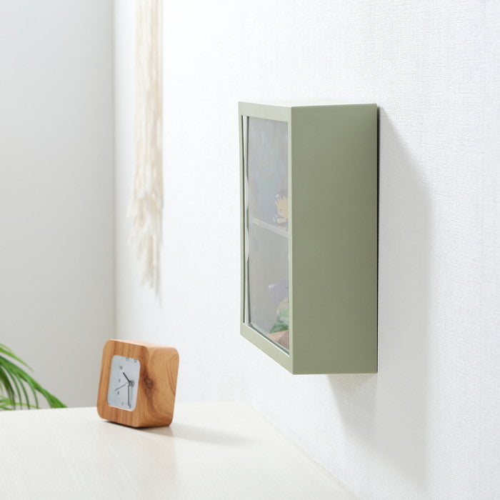 コレクション ケース kake Green Tea グリーン 幅248×奥行80×高さ248 fj-29025の画像