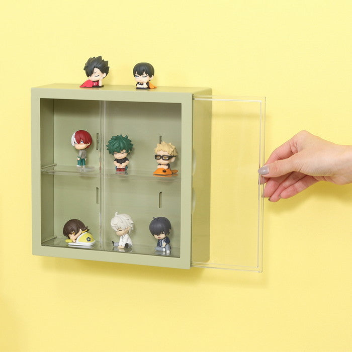 コレクション ケース kake Green Tea グリーン 幅248×奥行80×高さ248 fj-29025の画像