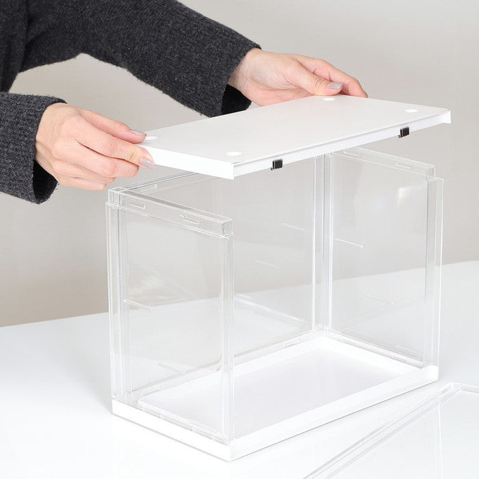 コレクション ケース hina White Lily ホワイト 幅300×奥行176×高さ233 fj-29026の画像