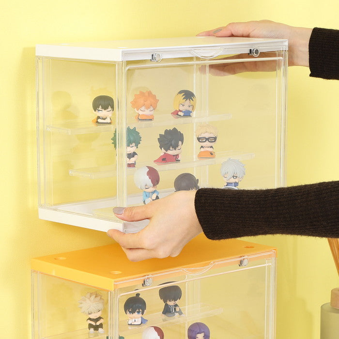 コレクション ケース hina White Lily ホワイト 幅300×奥行176×高さ233 fj-29026の画像