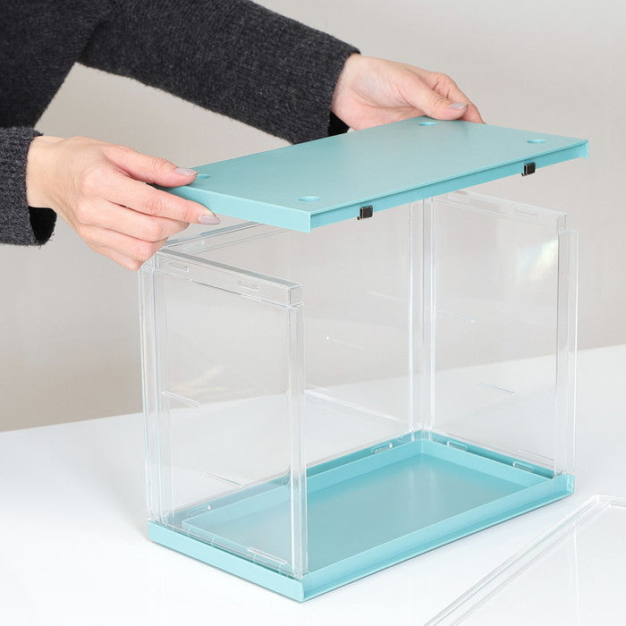 コレクション ケース hina Mint グリーン 幅300×奥行176×高さ233 fj-29029の画像