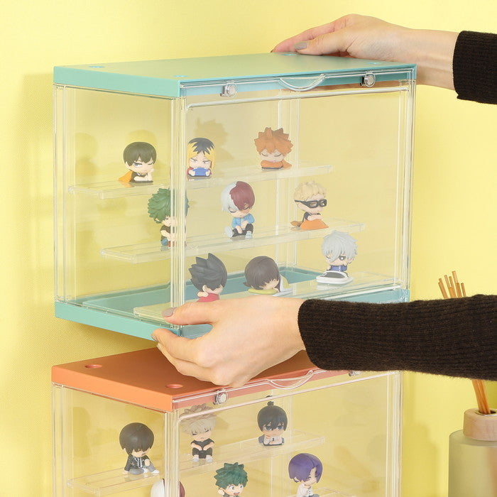 コレクション ケース hina Mint グリーン 幅300×奥行176×高さ233 fj-29029の画像