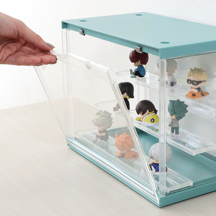 コレクション ケース hina Mint グリーン 幅300×奥行176×高さ233 fj-29029の画像