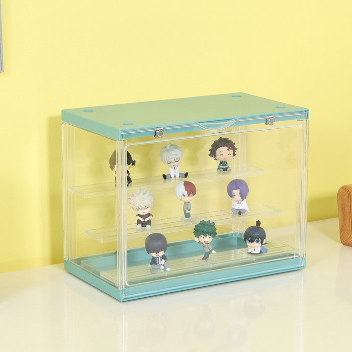 コレクション ケース hina Mint グリーン 幅300×奥行176×高さ233 fj-29029の画像