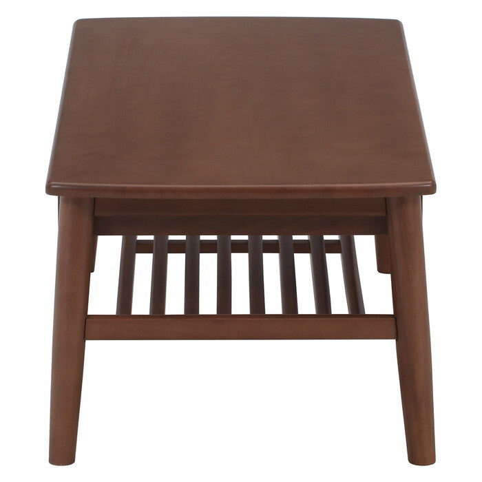 センターテーブル 引出し 棚 付き カミュ BR ブラウン 組立品 W1150×D520×H400mm 18kg fj-29104の画像