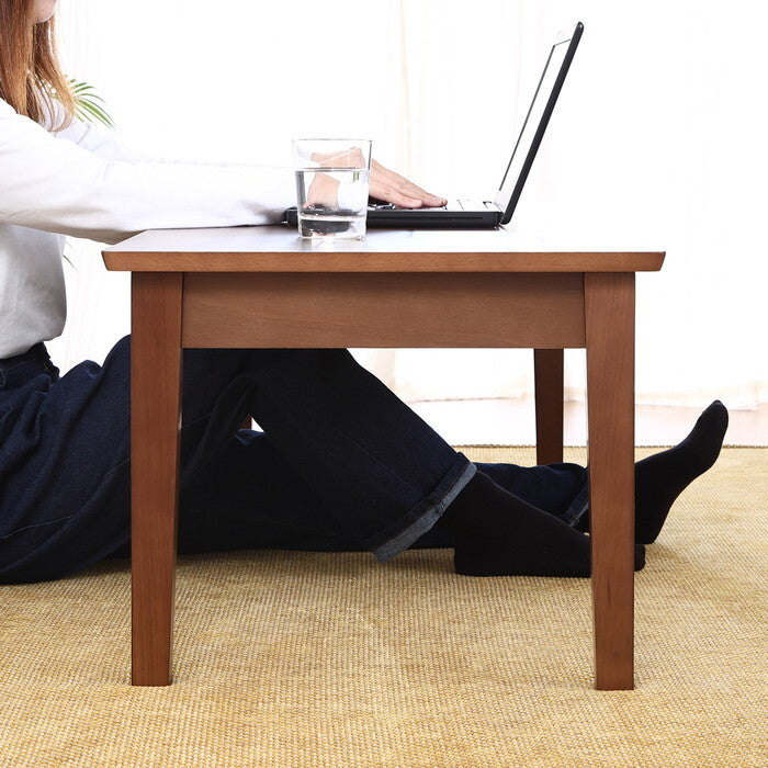 リビングテーブル シンプル シュラ BR ブラウン 組立品 W1100×D500×H400mm 9.6kg fj-29106の画像