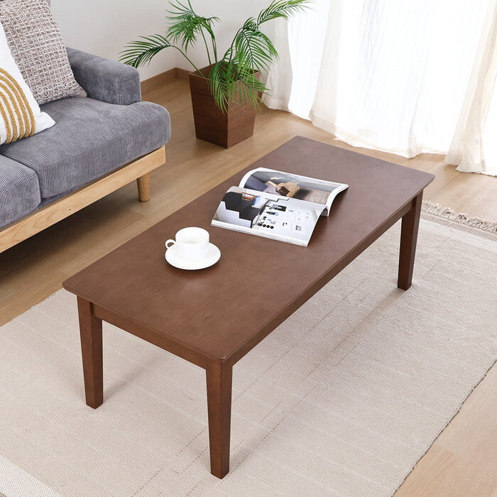 リビングテーブル シンプル シュラ BR ブラウン 組立品 W1100×D500×H400mm 9.6kg fj-29106の画像