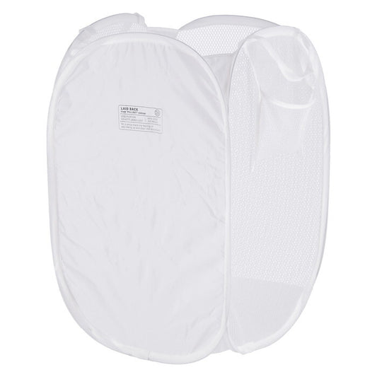 ランドリー LB ポップアップ スクエア ホワイト 完成品 W300×D300×H520mm 0.1kg fj-29260の画像