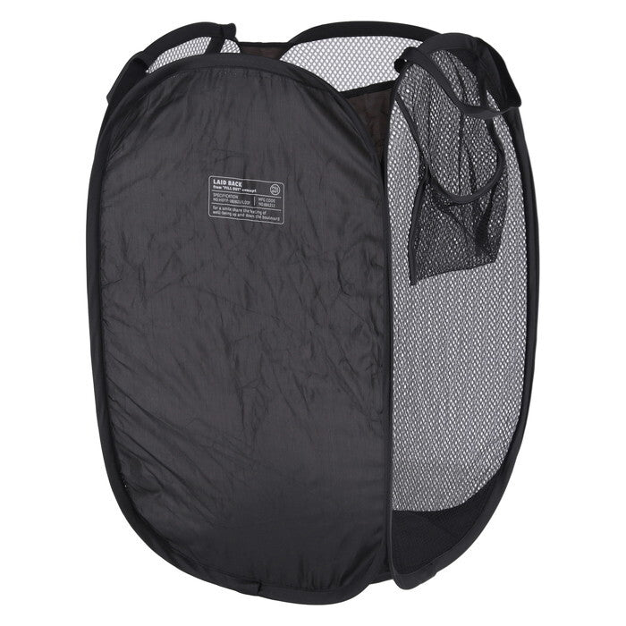 ランドリー LB ポップアップ スクエア ブラック 完成品 W300×D300×H520mm 0.1kg fj-29262の画像