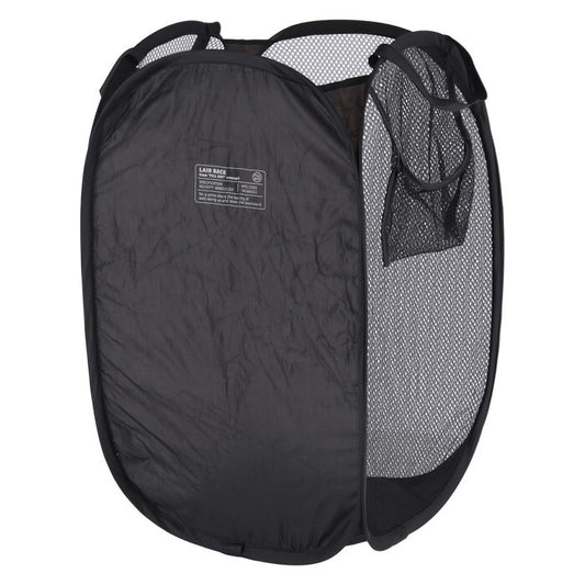 ランドリー LB ポップアップ スクエア ブラック 完成品 W300×D300×H520mm 0.1kg fj-29262の画像