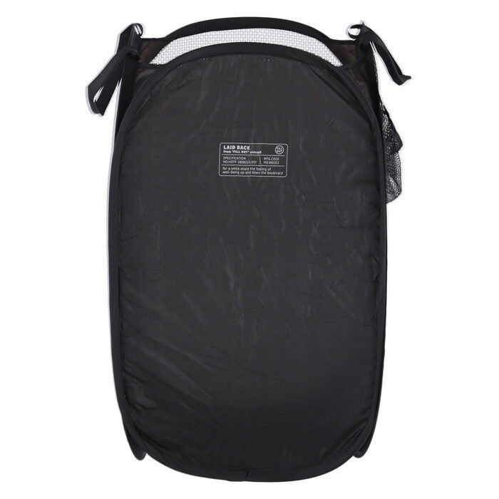 ランドリー LB ポップアップ スクエア ブラック 完成品 W300×D300×H520mm 0.1kg fj-29262の画像