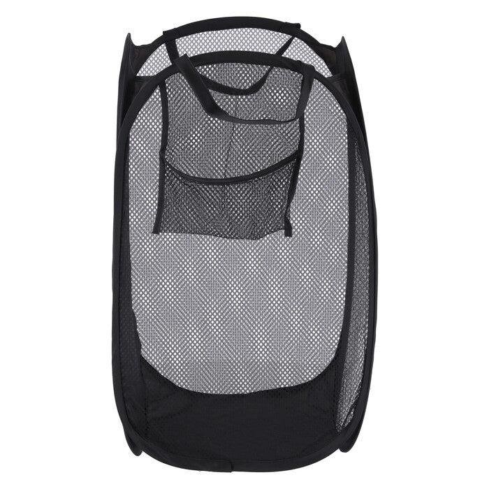 ランドリー LB ポップアップ スクエア ブラック 完成品 W300×D300×H520mm 0.1kg fj-29262の画像