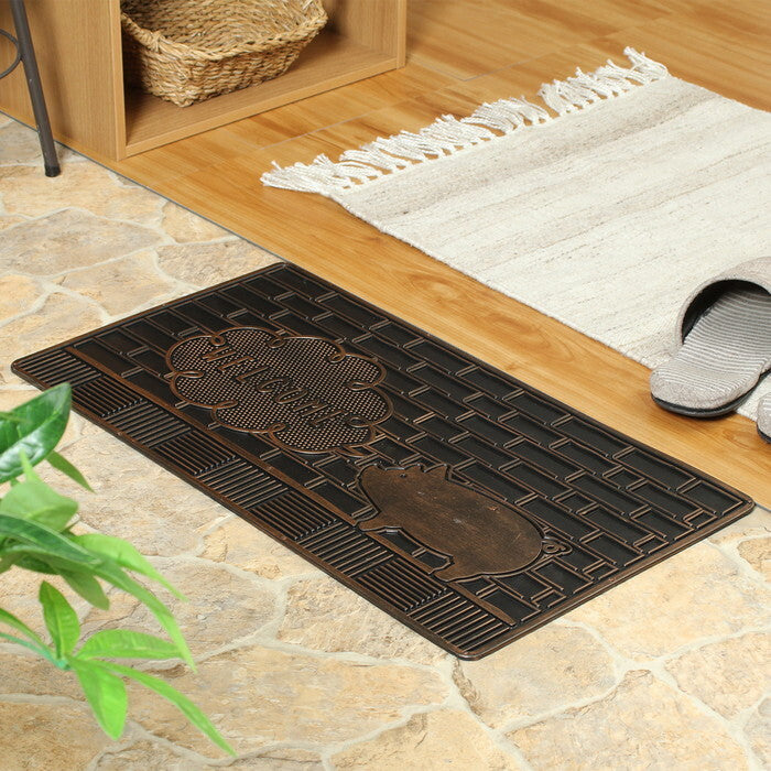 ラバーマット レクタングル 60×33 ブタ コッパー 完成品 W600×D330×H5mm 0.85kg fj-29277の画像