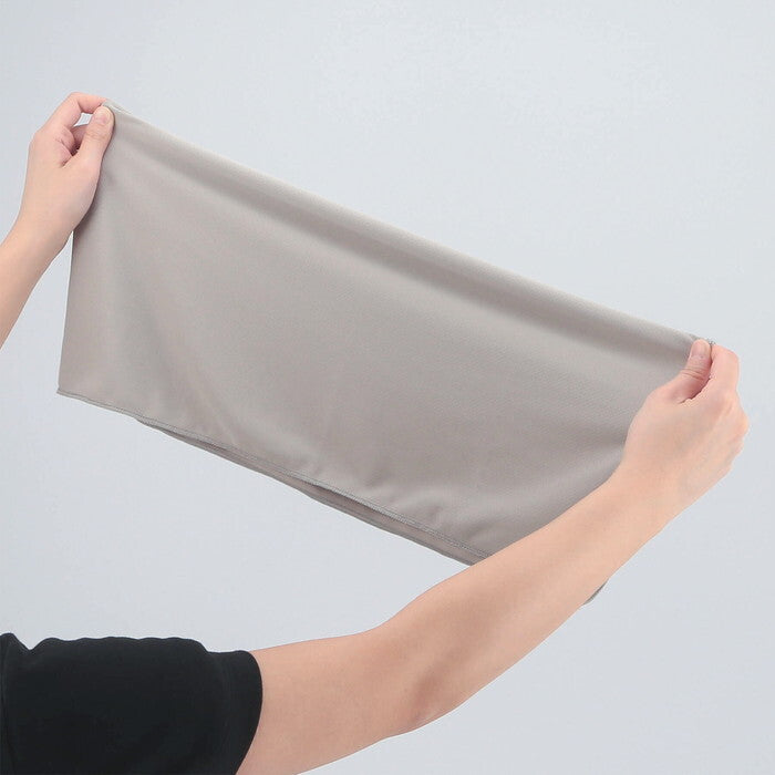 タオル UVクール ボトル付き 30×100cm L.GY 完成品 W300×D1×H1000mm 0.105kg fj-29374の画像