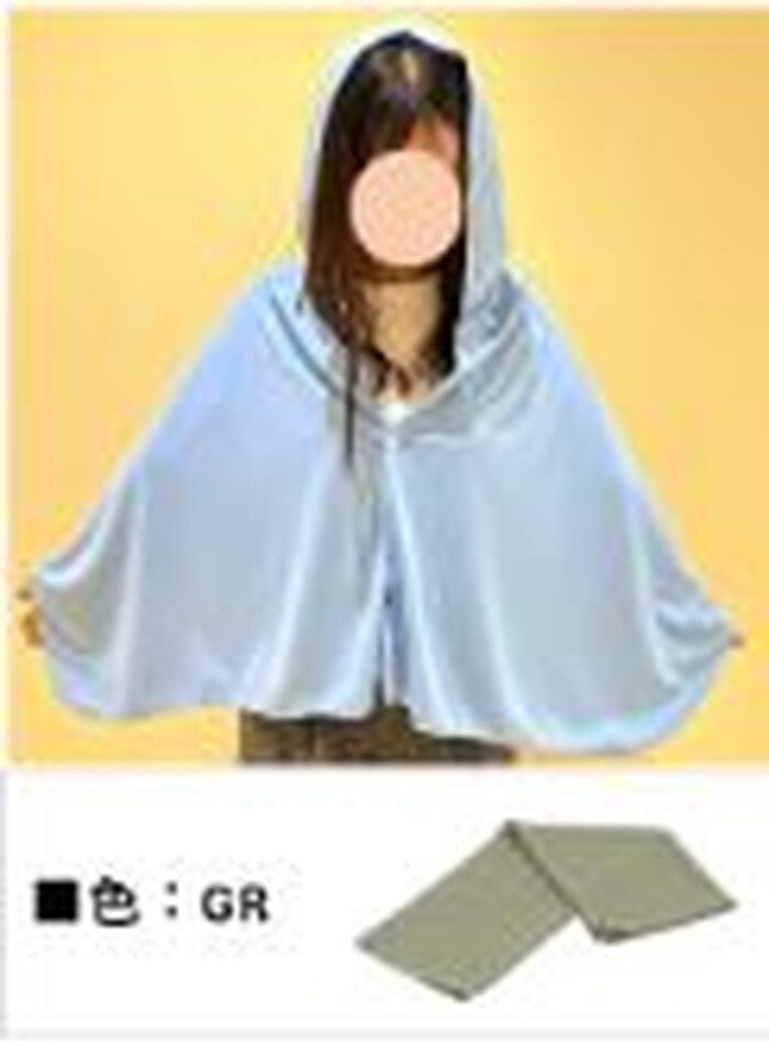 大判ポンチョ UVクール 保冷剤付 GR 完成品 W1500×D5×H600mm 0.2kg fj-29381の画像