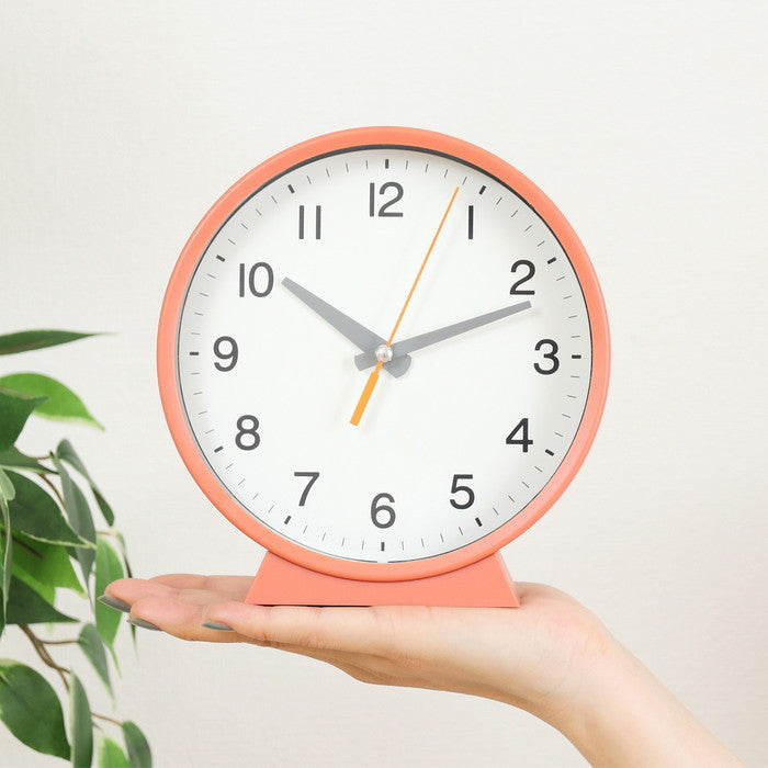 置時計 掛時計 兼用計 エルフ OR オレンジ 幅162×奥行43×高さ171 fj-29869の画像