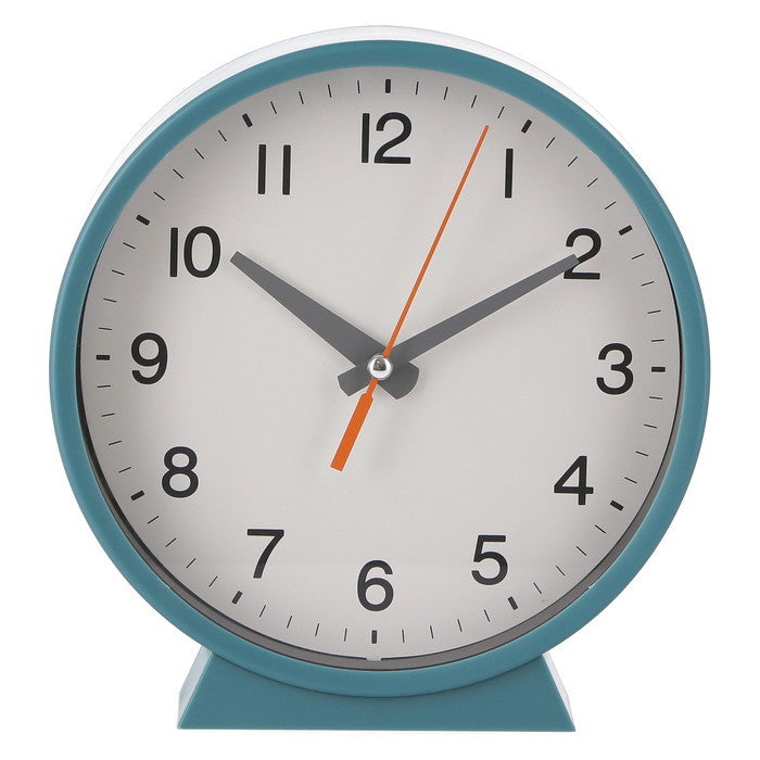 置時計 掛時計 兼用計 エルフ B.GR ブルーグリーン 幅162×奥行43×高さ171 fj-29870の画像