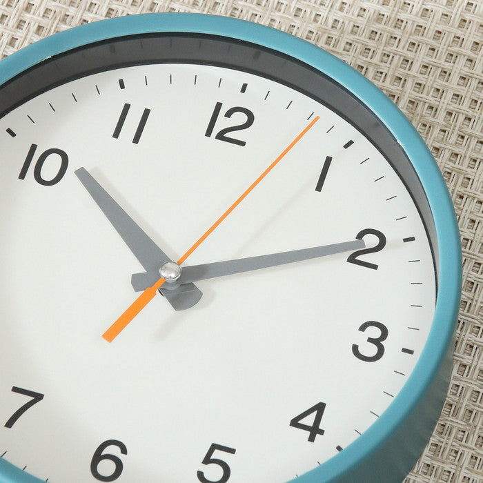 置時計 掛時計 兼用計 エルフ B.GR ブルーグリーン 幅162×奥行43×高さ171 fj-29870の画像