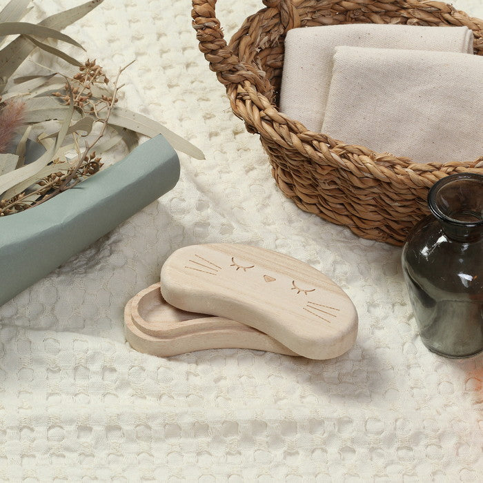 ひげケース ビーンズ 78947 ナチュラル 幅120×奥行60×高さ29 fj-29994の画像