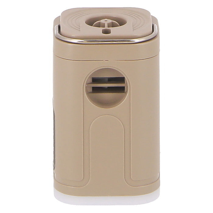 ミニエアポンプ電動式 ベージュ 完成品 W49×D49×H82mm 0.215kg fj-31159の画像