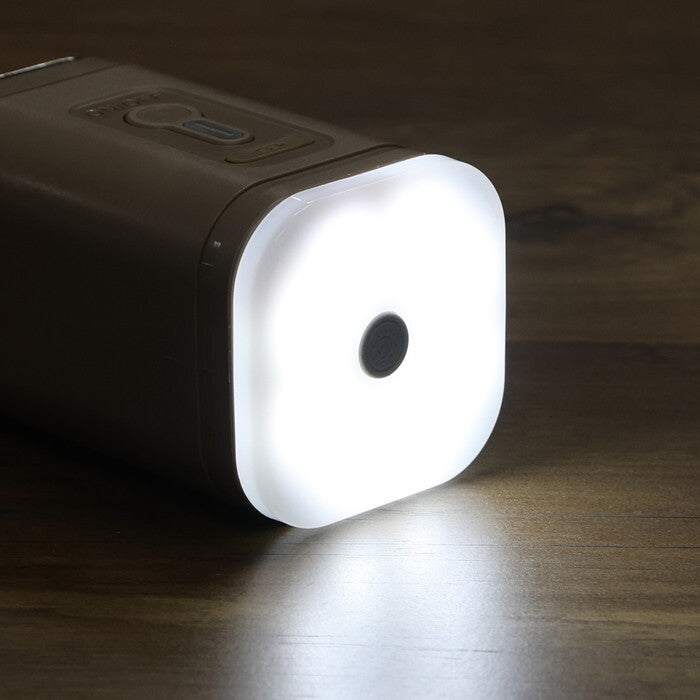 ミニエアポンプ電動式 ベージュ 完成品 W49×D49×H82mm 0.215kg fj-31159の画像