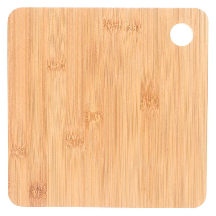 まな板にもなる鍋敷き ナチュラル 幅210×奥行210×高さ10 fj-31409の画像