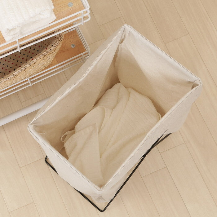ボックス マルチ収納 縦型 IV アイボリー 完成品 W240×D350×H520mm 0.8kg fj-31509の画像