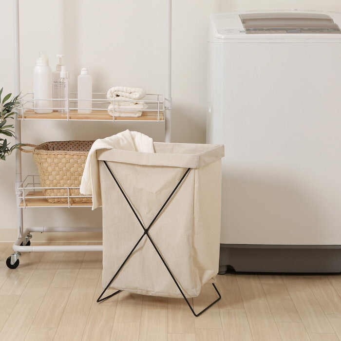 ボックス マルチ収納 縦型 IV アイボリー 完成品 W240×D350×H520mm 0.8kg fj-31509の画像