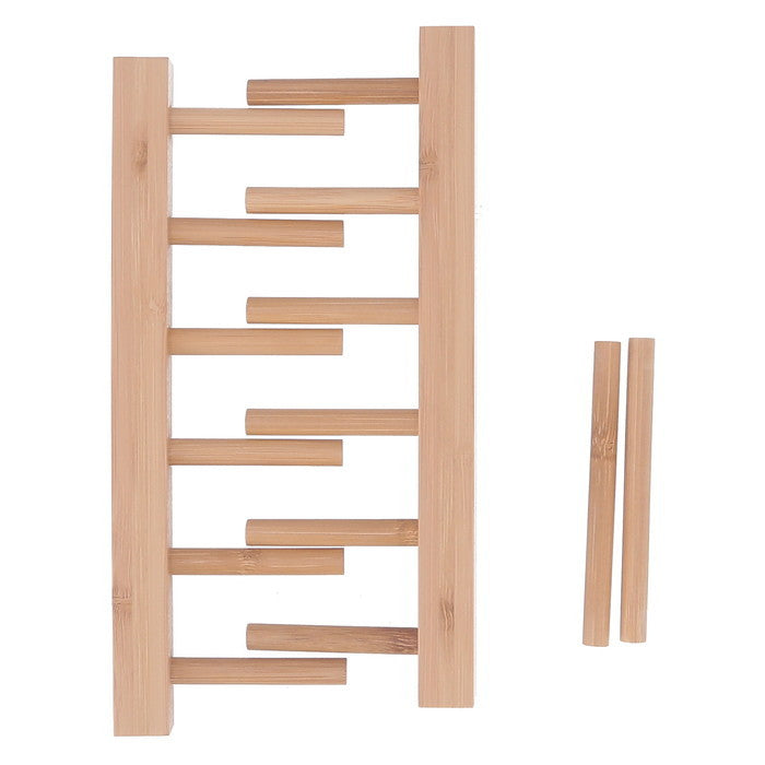 組立らくらく ディッシュスタンド ナチュラル 幅115×奥行220×高さ75 fj-32909の画像