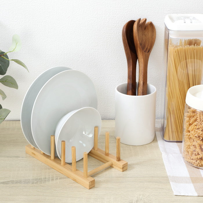 組立らくらく ディッシュスタンド ナチュラル 幅115×奥行220×高さ75 fj-32909の画像