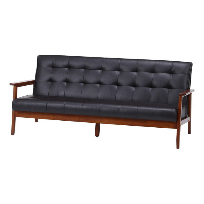 バイキャストPUソファー フレンズ ダークブラウン 3P 846 fj-34207の画像