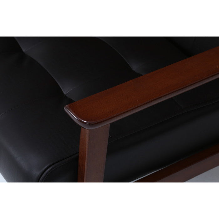 バイキャストPUソファー フレンズ ダークブラウン 3P 846 fj-34207の画像