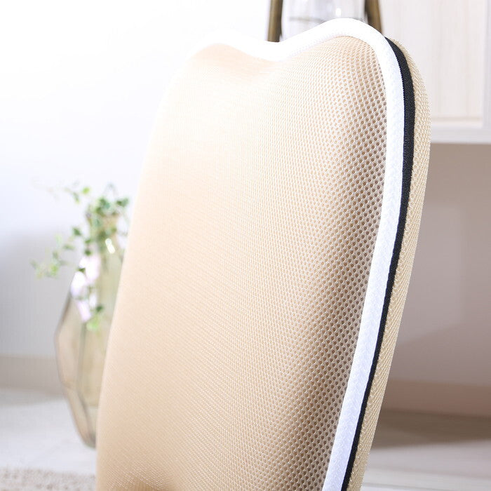 座椅子 低反発 ドーナツ メッシュ アイボリー 完成品 W500×D550-900×H100-490mm 2.6kg fj-35418の画像