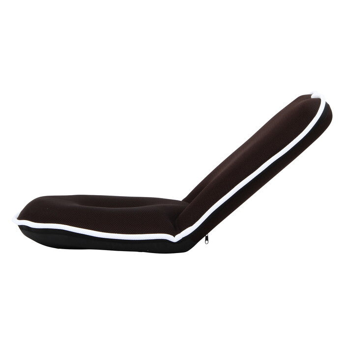 座椅子 低反発 ドーナツ メッシュ ブラウン 完成品 W500×D550-900×H100-490mm 2.6kg fj-35419の画像