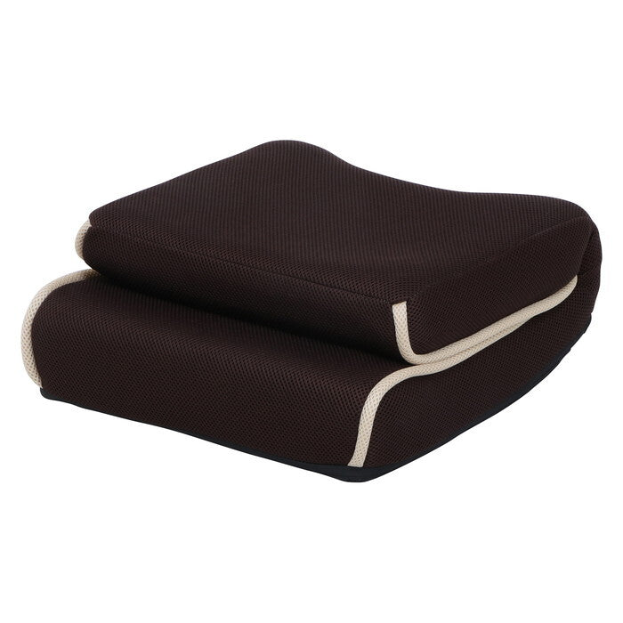 座椅子 低反発 ショコラ メッシュ ブラウン 完成品 W400×D400-560×H200-450mm 1.8kg fj-35509の画像