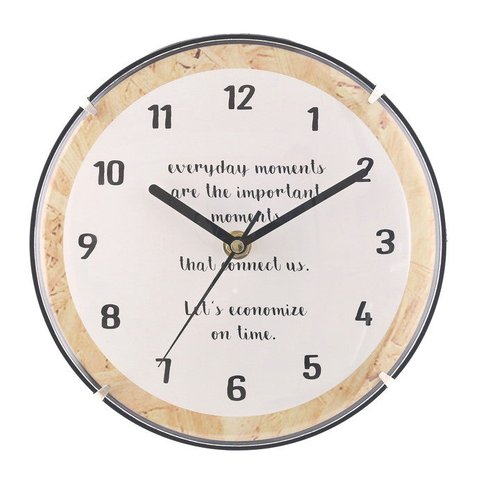 カバー付ウォールクロック WHITE ホワイト 幅200×奥行40×高さ200 fj-36888の画像