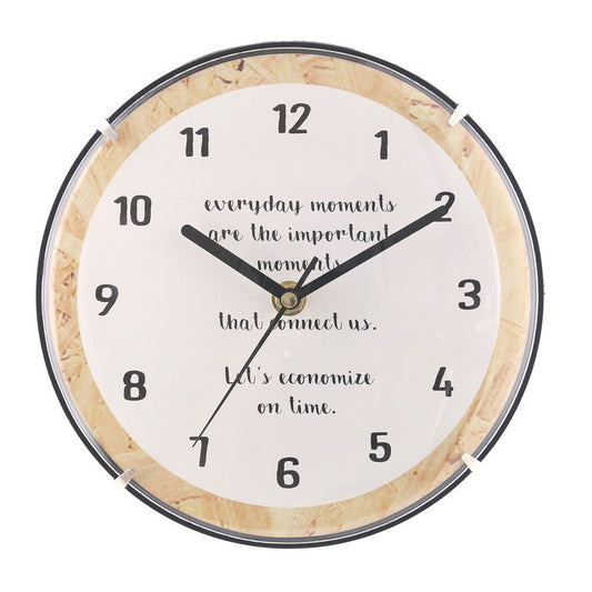 カバー付ウォールクロック WHITE ホワイト 幅200×奥行40×高さ200 fj-36888の画像