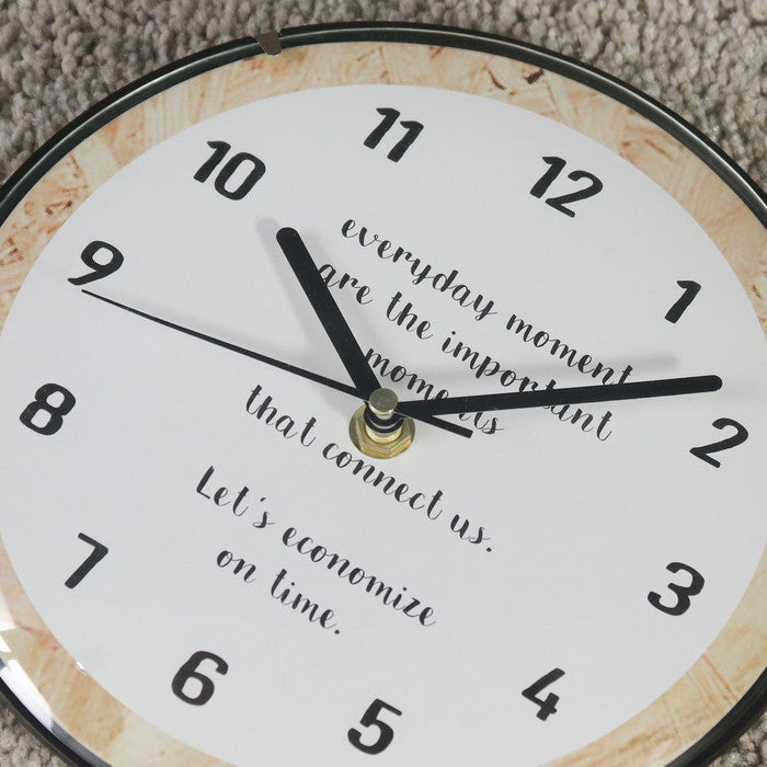 カバー付ウォールクロック WHITE ホワイト 幅200×奥行40×高さ200 fj-36888の画像