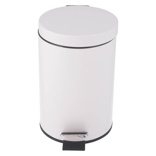 ゴミ箱 静かに閉まる 3L WH ホワイト 完成品 W168×D230×H262mm 0.64kg fj-37696の画像