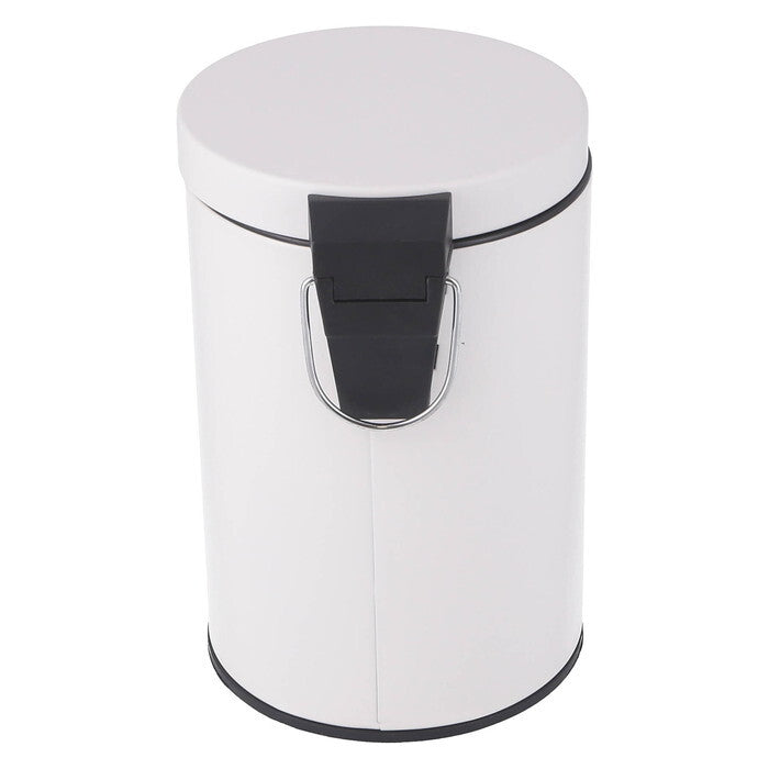 ゴミ箱 静かに閉まる 3L WH ホワイト 完成品 W168×D230×H262mm 0.64kg fj-37696の画像