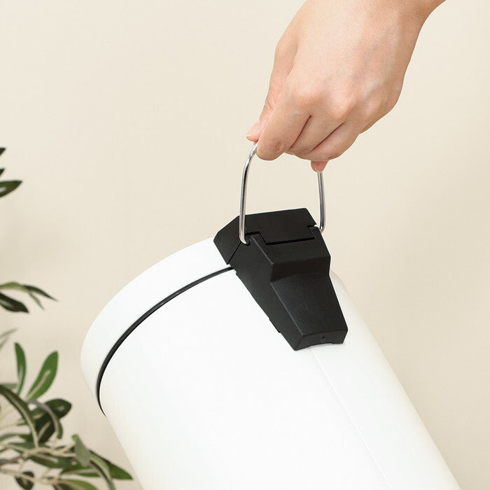 ゴミ箱 静かに閉まる 3L WH ホワイト 完成品 W168×D230×H262mm 0.64kg fj-37696の画像