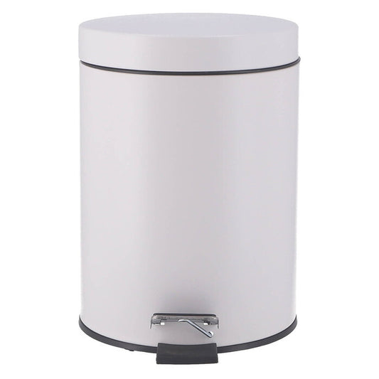 ゴミ箱 静かに閉まる 5L WH ホワイト 完成品 W205×D260×H280mm 0.8kg fj-37698の画像